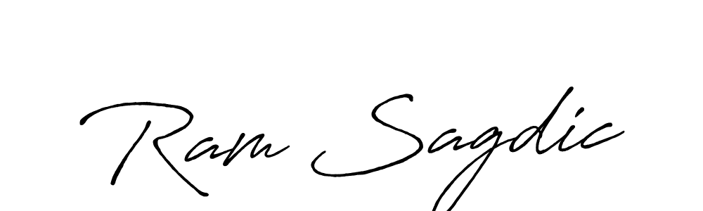 Ram Sagdic stylish signature style. Best Handwritten Sign (Antro_Vectra_Bolder) for my name. Handwritten Signature Collection Ideas for my name Ram Sagdic. Ram Sagdic signature style 7 images and pictures png