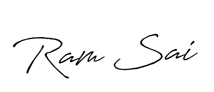 How to make Ram Sai name signature. Use Antro_Vectra_Bolder style for creating short signs online. This is the latest handwritten sign. Ram Sai signature style 7 images and pictures png