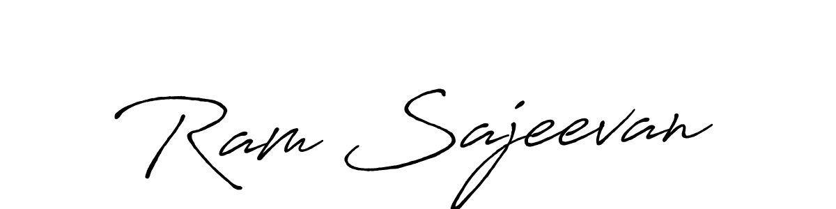 Use a signature maker to create a handwritten signature online. With this signature software, you can design (Antro_Vectra_Bolder) your own signature for name Ram Sajeevan. Ram Sajeevan signature style 7 images and pictures png