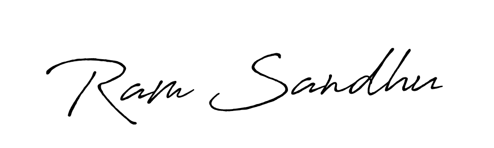 Ram Sandhu stylish signature style. Best Handwritten Sign (Antro_Vectra_Bolder) for my name. Handwritten Signature Collection Ideas for my name Ram Sandhu. Ram Sandhu signature style 7 images and pictures png