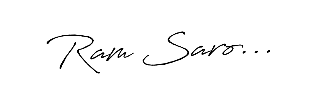 Ram Saro... stylish signature style. Best Handwritten Sign (Antro_Vectra_Bolder) for my name. Handwritten Signature Collection Ideas for my name Ram Saro.... Ram Saro... signature style 7 images and pictures png