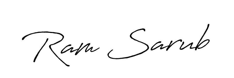 Make a beautiful signature design for name Ram Sarub. With this signature (Antro_Vectra_Bolder) style, you can create a handwritten signature for free. Ram Sarub signature style 7 images and pictures png