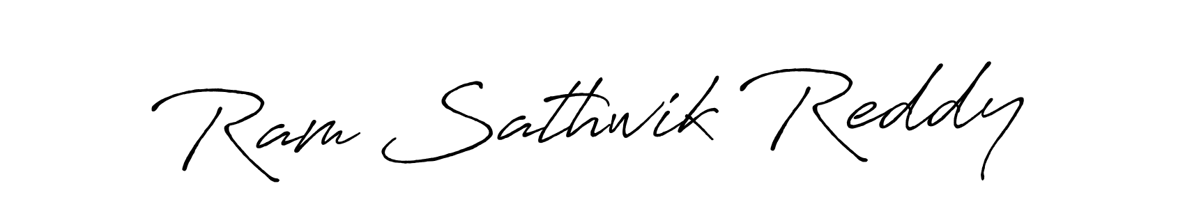 Use a signature maker to create a handwritten signature online. With this signature software, you can design (Antro_Vectra_Bolder) your own signature for name Ram Sathwik Reddy. Ram Sathwik Reddy signature style 7 images and pictures png