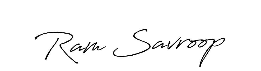 Design your own signature with our free online signature maker. With this signature software, you can create a handwritten (Antro_Vectra_Bolder) signature for name Ram Savroop. Ram Savroop signature style 7 images and pictures png
