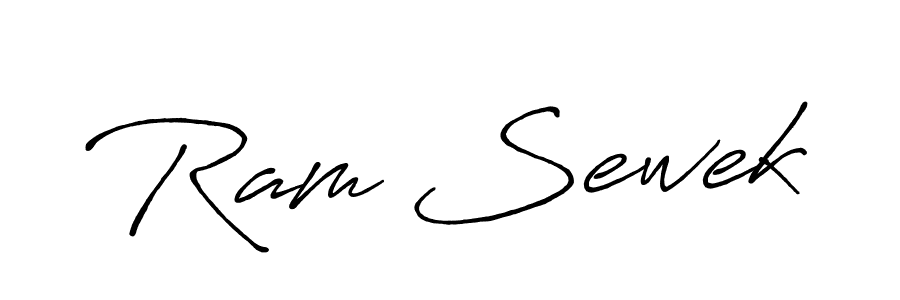 Make a beautiful signature design for name Ram Sewek. With this signature (Antro_Vectra_Bolder) style, you can create a handwritten signature for free. Ram Sewek signature style 7 images and pictures png