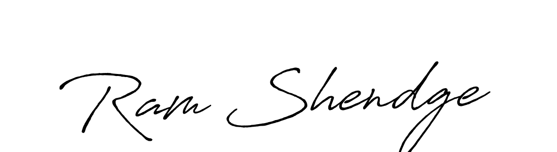 Design your own signature with our free online signature maker. With this signature software, you can create a handwritten (Antro_Vectra_Bolder) signature for name Ram Shendge. Ram Shendge signature style 7 images and pictures png