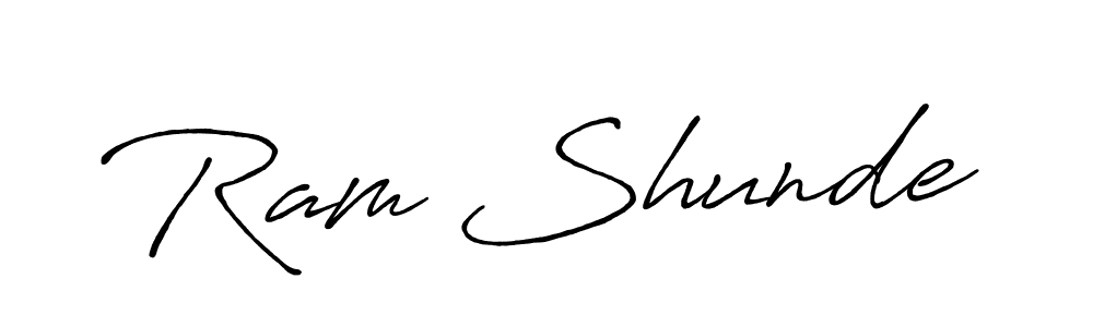 Create a beautiful signature design for name Ram Shunde. With this signature (Antro_Vectra_Bolder) fonts, you can make a handwritten signature for free. Ram Shunde signature style 7 images and pictures png