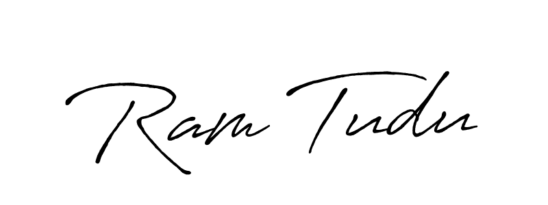 How to make Ram Tudu name signature. Use Antro_Vectra_Bolder style for creating short signs online. This is the latest handwritten sign. Ram Tudu signature style 7 images and pictures png