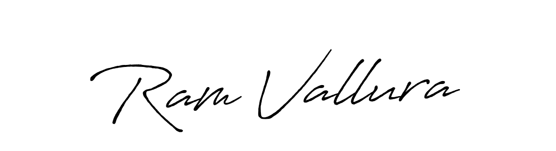 How to make Ram Vallura name signature. Use Antro_Vectra_Bolder style for creating short signs online. This is the latest handwritten sign. Ram Vallura signature style 7 images and pictures png