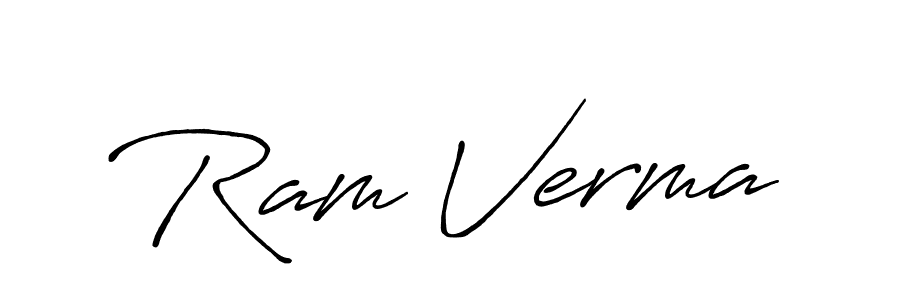 It looks lik you need a new signature style for name Ram Verma. Design unique handwritten (Antro_Vectra_Bolder) signature with our free signature maker in just a few clicks. Ram Verma signature style 7 images and pictures png