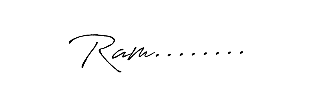 Similarly Antro_Vectra_Bolder is the best handwritten signature design. Signature creator online .You can use it as an online autograph creator for name Ram......... Ram........ signature style 7 images and pictures png