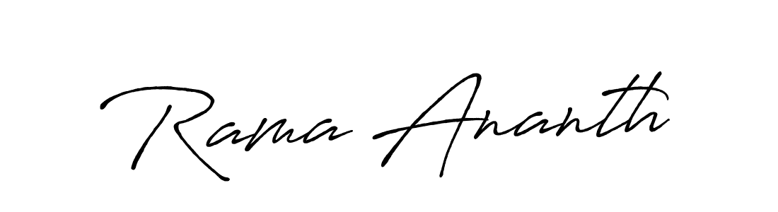 How to make Rama Ananth signature? Antro_Vectra_Bolder is a professional autograph style. Create handwritten signature for Rama Ananth name. Rama Ananth signature style 7 images and pictures png
