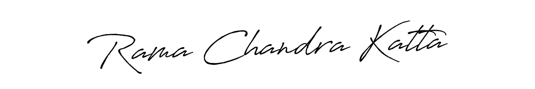 How to make Rama Chandra Katta name signature. Use Antro_Vectra_Bolder style for creating short signs online. This is the latest handwritten sign. Rama Chandra Katta signature style 7 images and pictures png