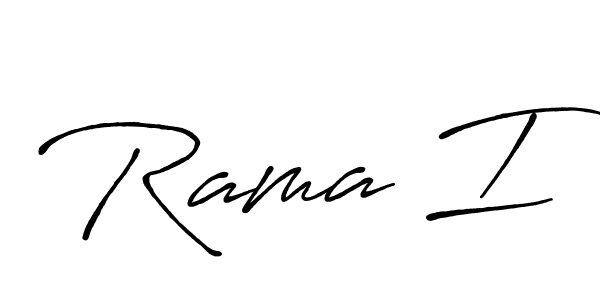 Rama I stylish signature style. Best Handwritten Sign (Antro_Vectra_Bolder) for my name. Handwritten Signature Collection Ideas for my name Rama I. Rama I signature style 7 images and pictures png