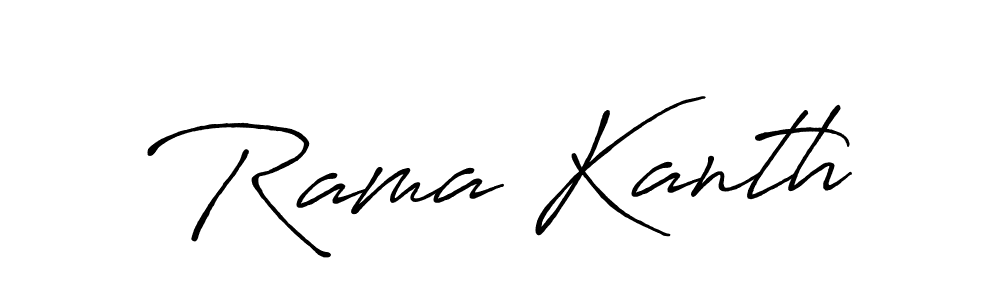 Also we have Rama Kanth name is the best signature style. Create professional handwritten signature collection using Antro_Vectra_Bolder autograph style. Rama Kanth signature style 7 images and pictures png