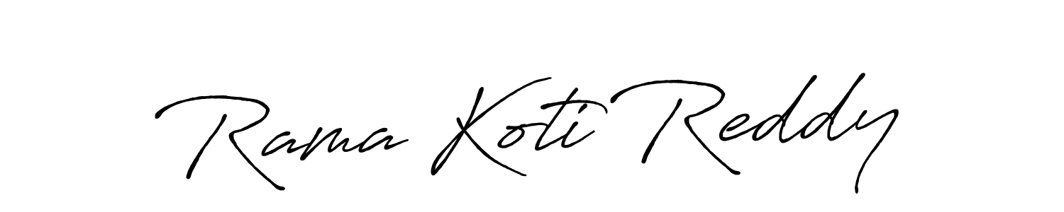 Also we have Rama Koti Reddy name is the best signature style. Create professional handwritten signature collection using Antro_Vectra_Bolder autograph style. Rama Koti Reddy signature style 7 images and pictures png