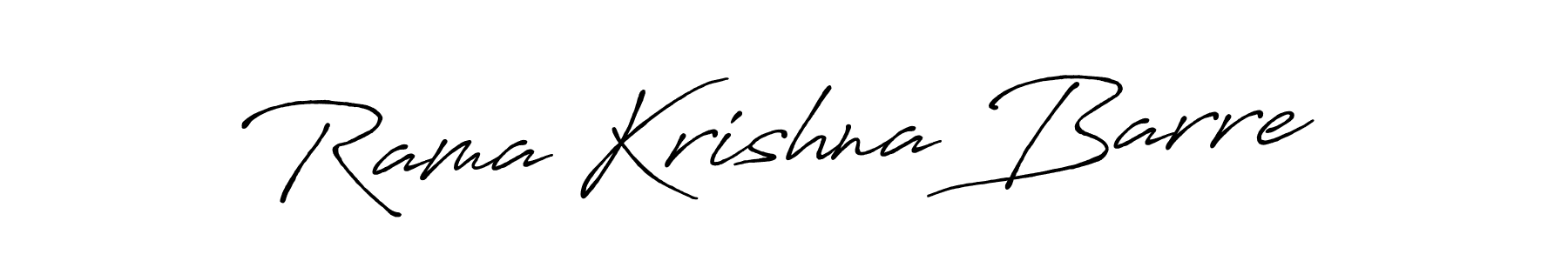 Design your own signature with our free online signature maker. With this signature software, you can create a handwritten (Antro_Vectra_Bolder) signature for name Rama Krishna Barre. Rama Krishna Barre signature style 7 images and pictures png