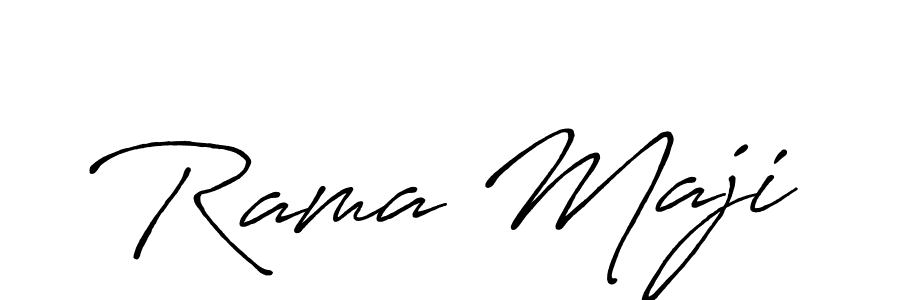 Create a beautiful signature design for name Rama Maji. With this signature (Antro_Vectra_Bolder) fonts, you can make a handwritten signature for free. Rama Maji signature style 7 images and pictures png