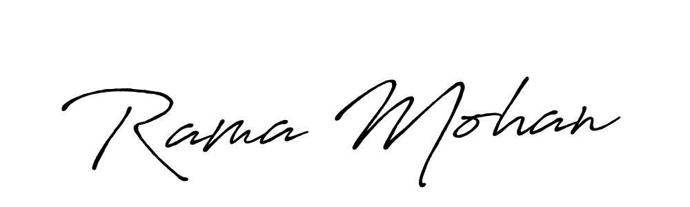 Create a beautiful signature design for name Rama Mohan. With this signature (Antro_Vectra_Bolder) fonts, you can make a handwritten signature for free. Rama Mohan signature style 7 images and pictures png