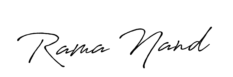 How to make Rama Nand name signature. Use Antro_Vectra_Bolder style for creating short signs online. This is the latest handwritten sign. Rama Nand signature style 7 images and pictures png