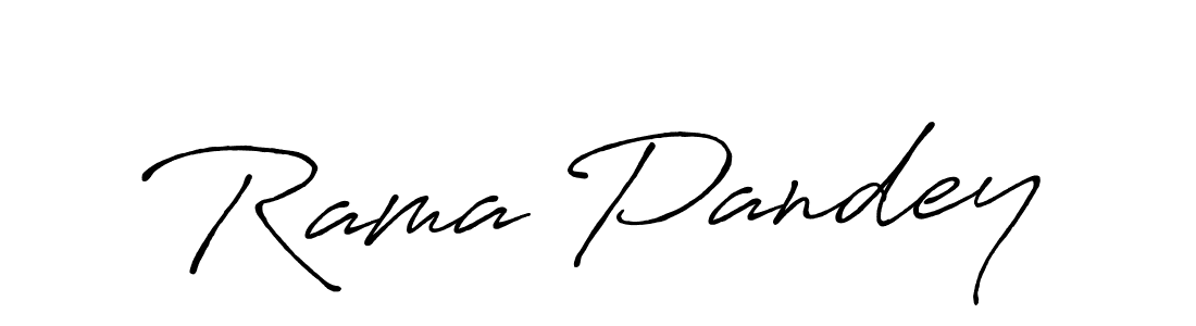 Rama Pandey stylish signature style. Best Handwritten Sign (Antro_Vectra_Bolder) for my name. Handwritten Signature Collection Ideas for my name Rama Pandey. Rama Pandey signature style 7 images and pictures png