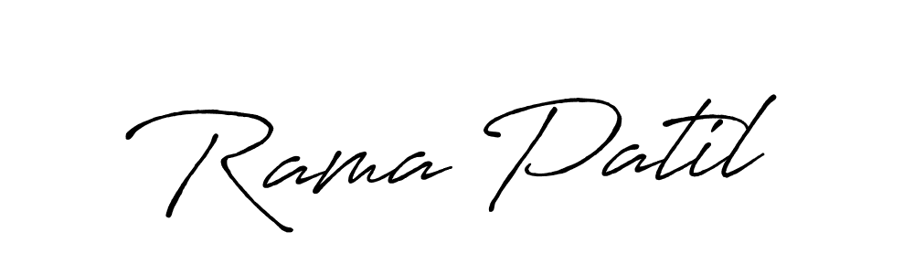 How to make Rama Patil name signature. Use Antro_Vectra_Bolder style for creating short signs online. This is the latest handwritten sign. Rama Patil signature style 7 images and pictures png