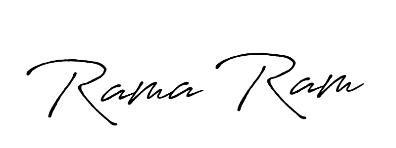 Rama Ram stylish signature style. Best Handwritten Sign (Antro_Vectra_Bolder) for my name. Handwritten Signature Collection Ideas for my name Rama Ram. Rama Ram signature style 7 images and pictures png