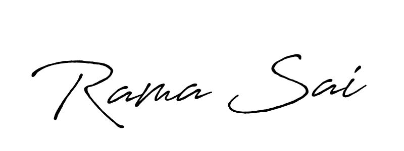Design your own signature with our free online signature maker. With this signature software, you can create a handwritten (Antro_Vectra_Bolder) signature for name Rama Sai. Rama Sai signature style 7 images and pictures png