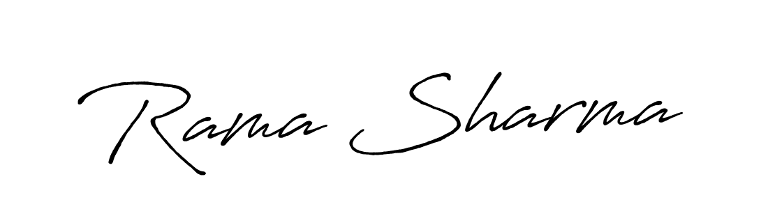 Also You can easily find your signature by using the search form. We will create Rama Sharma name handwritten signature images for you free of cost using Antro_Vectra_Bolder sign style. Rama Sharma signature style 7 images and pictures png