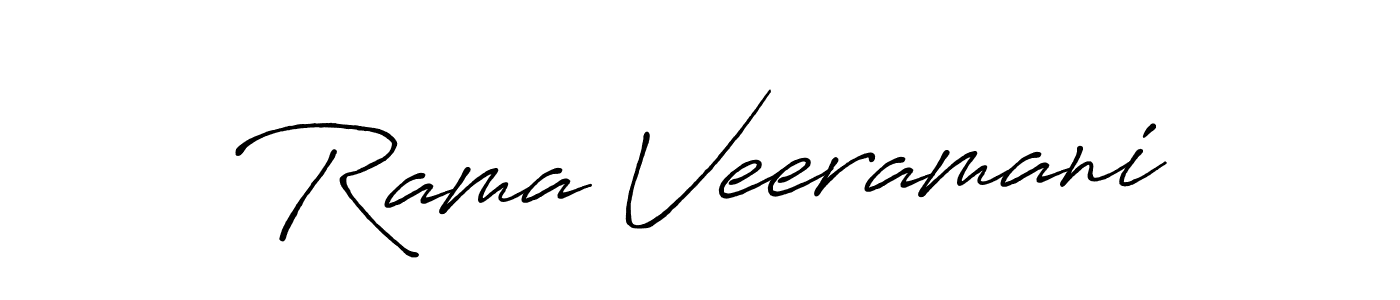 Similarly Antro_Vectra_Bolder is the best handwritten signature design. Signature creator online .You can use it as an online autograph creator for name Rama Veeramani. Rama Veeramani signature style 7 images and pictures png