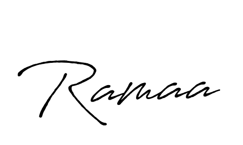 How to make Ramaa signature? Antro_Vectra_Bolder is a professional autograph style. Create handwritten signature for Ramaa name. Ramaa signature style 7 images and pictures png