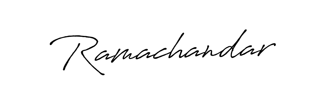 Design your own signature with our free online signature maker. With this signature software, you can create a handwritten (Antro_Vectra_Bolder) signature for name Ramachandar. Ramachandar signature style 7 images and pictures png