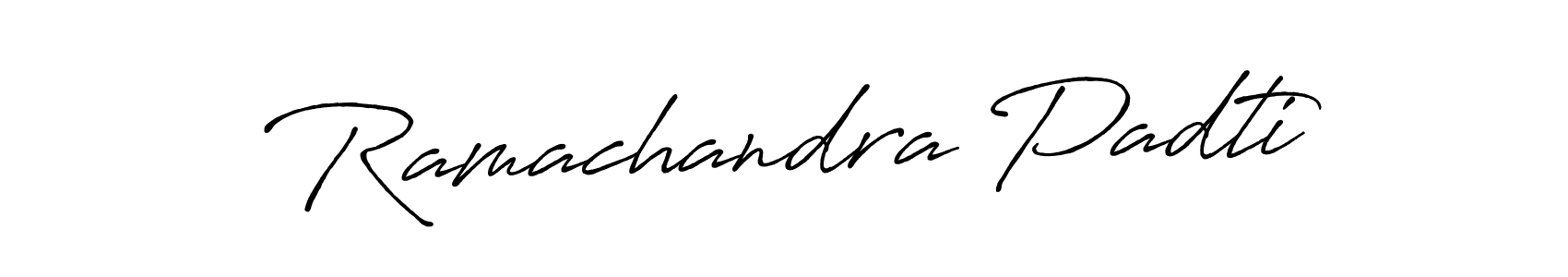 It looks lik you need a new signature style for name Ramachandra Padti. Design unique handwritten (Antro_Vectra_Bolder) signature with our free signature maker in just a few clicks. Ramachandra Padti signature style 7 images and pictures png