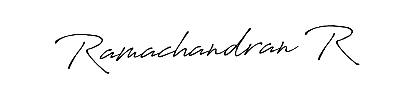 Design your own signature with our free online signature maker. With this signature software, you can create a handwritten (Antro_Vectra_Bolder) signature for name Ramachandran R. Ramachandran R signature style 7 images and pictures png