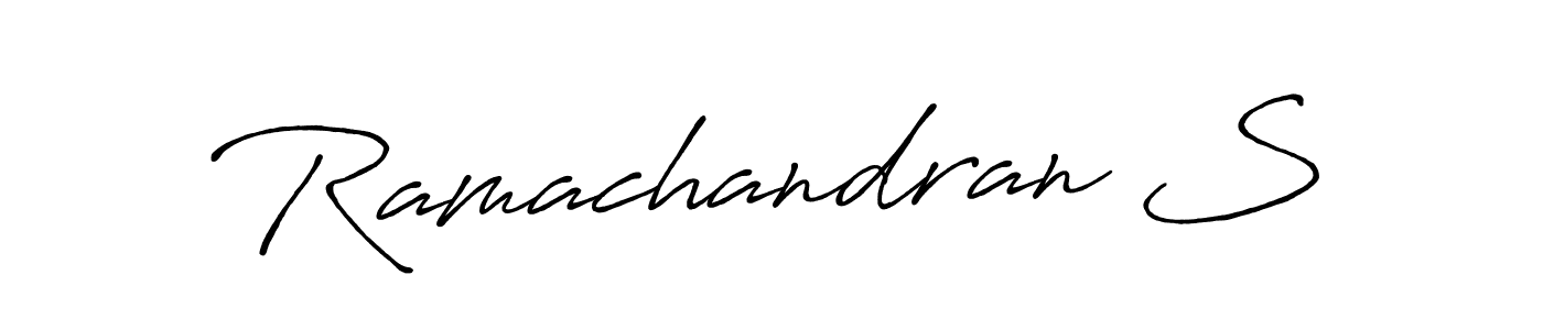 How to make Ramachandran S name signature. Use Antro_Vectra_Bolder style for creating short signs online. This is the latest handwritten sign. Ramachandran S signature style 7 images and pictures png