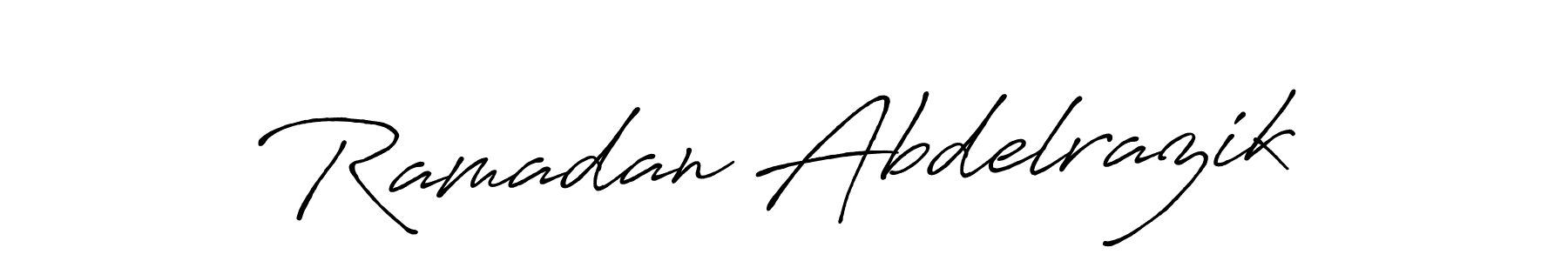 Ramadan Abdelrazik stylish signature style. Best Handwritten Sign (Antro_Vectra_Bolder) for my name. Handwritten Signature Collection Ideas for my name Ramadan Abdelrazik. Ramadan Abdelrazik signature style 7 images and pictures png