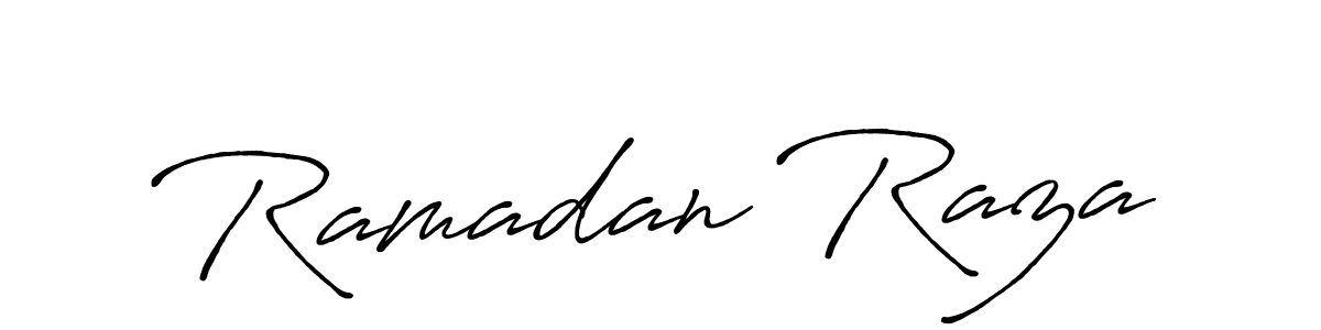 Design your own signature with our free online signature maker. With this signature software, you can create a handwritten (Antro_Vectra_Bolder) signature for name Ramadan Raza. Ramadan Raza signature style 7 images and pictures png