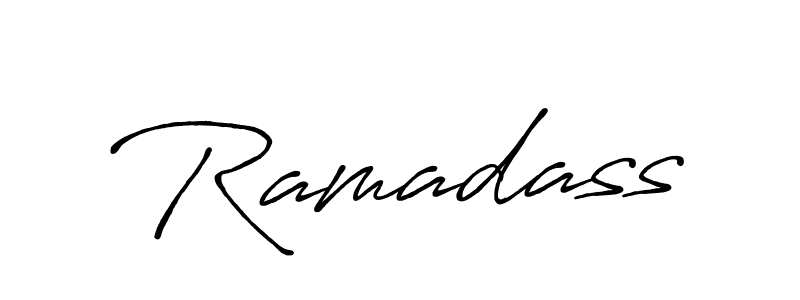 Make a beautiful signature design for name Ramadass. With this signature (Antro_Vectra_Bolder) style, you can create a handwritten signature for free. Ramadass signature style 7 images and pictures png