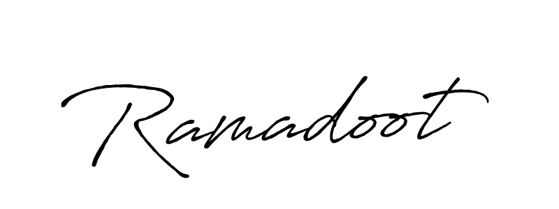 Design your own signature with our free online signature maker. With this signature software, you can create a handwritten (Antro_Vectra_Bolder) signature for name Ramadoot. Ramadoot signature style 7 images and pictures png