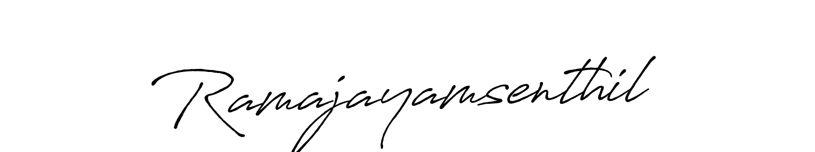 Make a beautiful signature design for name Ramajayamsenthil. Use this online signature maker to create a handwritten signature for free. Ramajayamsenthil signature style 7 images and pictures png