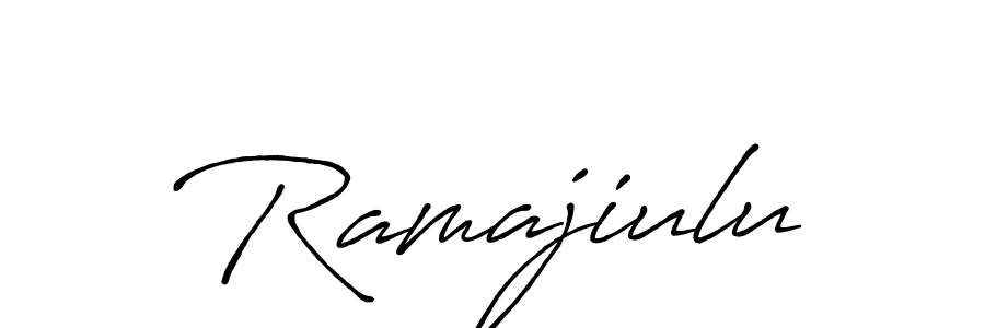 Make a beautiful signature design for name Ramajiulu. With this signature (Antro_Vectra_Bolder) style, you can create a handwritten signature for free. Ramajiulu signature style 7 images and pictures png