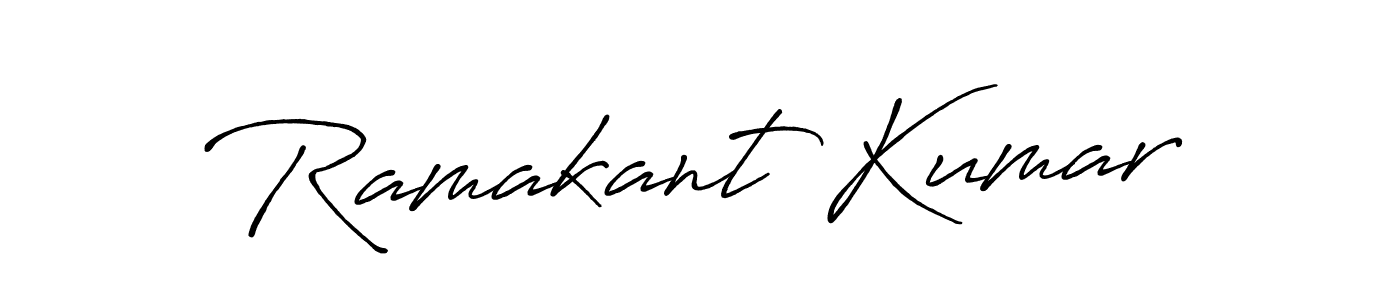 Design your own signature with our free online signature maker. With this signature software, you can create a handwritten (Antro_Vectra_Bolder) signature for name Ramakant Kumar. Ramakant Kumar signature style 7 images and pictures png