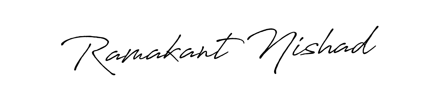 Use a signature maker to create a handwritten signature online. With this signature software, you can design (Antro_Vectra_Bolder) your own signature for name Ramakant Nishad. Ramakant Nishad signature style 7 images and pictures png