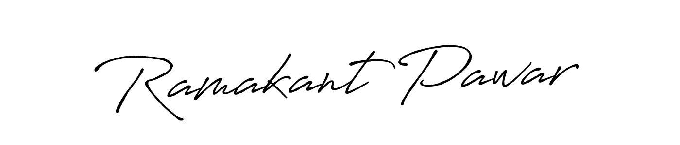 Use a signature maker to create a handwritten signature online. With this signature software, you can design (Antro_Vectra_Bolder) your own signature for name Ramakant Pawar. Ramakant Pawar signature style 7 images and pictures png