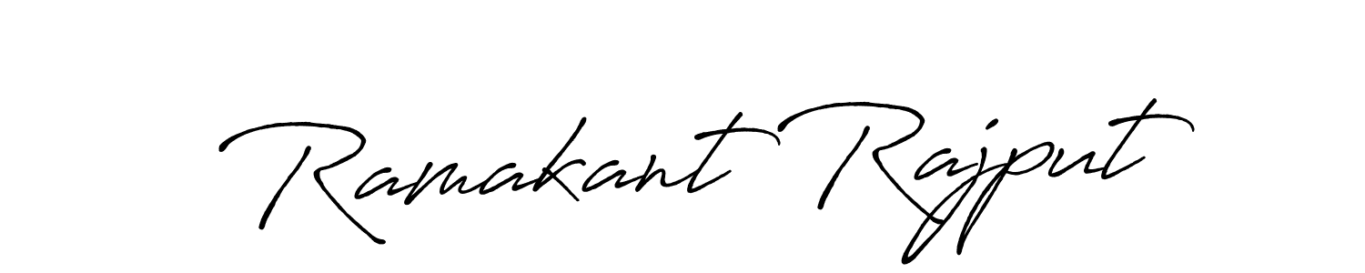 Design your own signature with our free online signature maker. With this signature software, you can create a handwritten (Antro_Vectra_Bolder) signature for name Ramakant Rajput. Ramakant Rajput signature style 7 images and pictures png