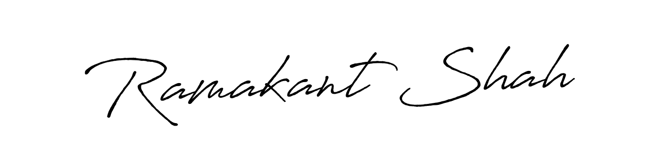 Design your own signature with our free online signature maker. With this signature software, you can create a handwritten (Antro_Vectra_Bolder) signature for name Ramakant Shah. Ramakant Shah signature style 7 images and pictures png