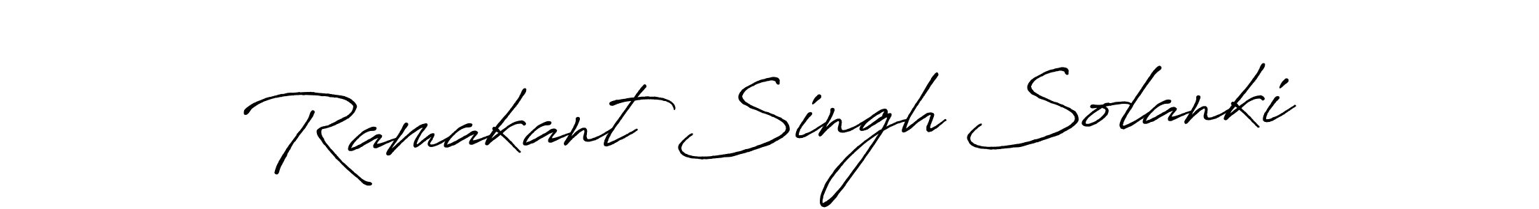 Create a beautiful signature design for name Ramakant Singh Solanki. With this signature (Antro_Vectra_Bolder) fonts, you can make a handwritten signature for free. Ramakant Singh Solanki signature style 7 images and pictures png