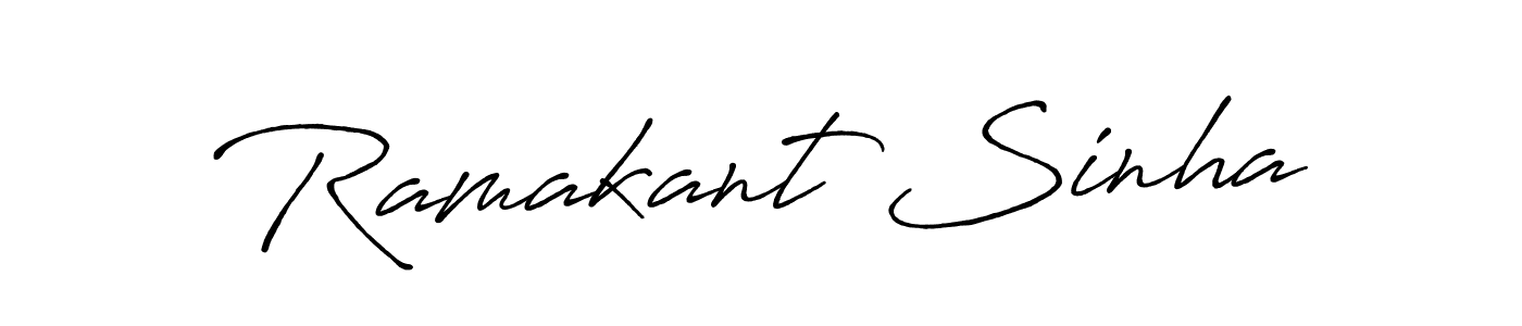 Design your own signature with our free online signature maker. With this signature software, you can create a handwritten (Antro_Vectra_Bolder) signature for name Ramakant Sinha. Ramakant Sinha signature style 7 images and pictures png
