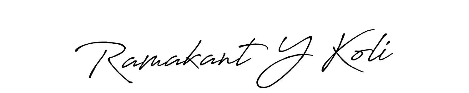Also we have Ramakant Y Koli name is the best signature style. Create professional handwritten signature collection using Antro_Vectra_Bolder autograph style. Ramakant Y Koli signature style 7 images and pictures png