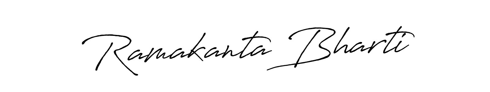 Make a beautiful signature design for name Ramakanta Bharti. With this signature (Antro_Vectra_Bolder) style, you can create a handwritten signature for free. Ramakanta Bharti signature style 7 images and pictures png